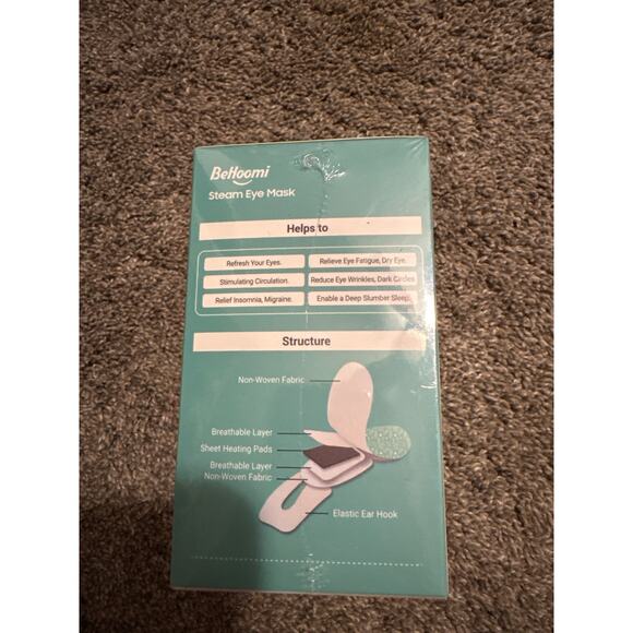 Brand New in Package Behoomi Steam Eye Masks Unscented 10 pack - Picture 2 of 4